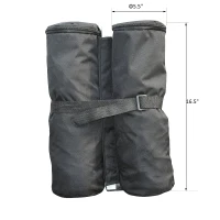 Outsunny Canopy Tents Anchor Sandbags Weight Bags Set of 4 Black(m-3)