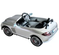 Mercedes-Benz Licensed Ride On Car Electric Benz SLR 722S Remote Control Silver(m-7)