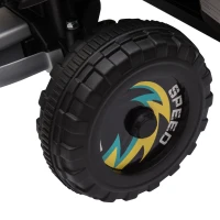 Aosom 6V Kids ATV 4-Wheeler, Electric Ride on Car for Toddlers 18-36 Months, Black(m-13)