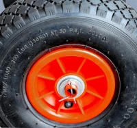 HOMCOM 17.7” Deep Steel Manual Snow Plow with Wheels(m-9)