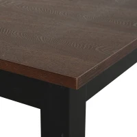 HomCom Expandable Folding Kitchen Dining Table with Elegant Natural Wood Design & Sturdy Construction - Walnut(m-15)