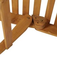 Outsunny Outdoor Chaise Lounge, Acacia Wood Folding Sun Lounger Chair with Cushion Pad for Patio, Garden, Lawn, Backyard, Cream White(m-11)