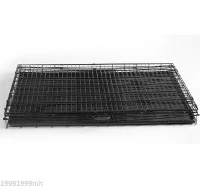 PawHut 36-inch Two Door Folding Metal Dog Crate Cage Kennel with Divider(m-6)