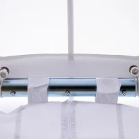 Outsunny Pagoda Party Tent w/ Removable Sidewalls Wedding Outdoor Gazebo Canopy White(m-9)