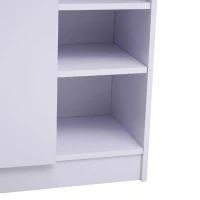 HOMCOM Wood Shoe Cabinet 2 Door 12 Pairs Entryway(m-6)