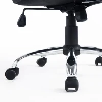 HomCom Executive Swivel Race Office Chair Adjustable Height W/ High Back Blue(m-9)