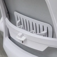 Vinsetto Linen-Touch Fabric Office Desk Chair Swivel Task Chair with Adjustable Lumbar Support, Height and Flip-up Padded Arms, Grey(m-13)