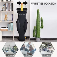 Soozier Multifunctional Sit Up and Dumbbell Weight Bench with 4-Angle Adjustable Backrest & Lightweight Portable Design - Yellow(m-6)