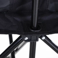 Outsunny 6-Person Folding Camping Bench Chair Sport Seat Folding Cooler Bag w/ Carrying Case(m-10)