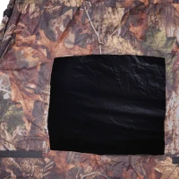 Outsunny Pop Up Ground Hunting Tent Outdoor Shooting Birdwatching Blind Hide Tent w/ Carry Bag 1-2 Person Portable Camouflage(m-7)