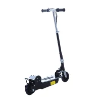 Qaba Adjustable Folding Electric E Scooter Battery Powered Motorized Bike Black(m-6)