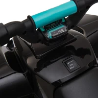 Aosom 6V Kids ATV 4-Wheeler, Electric Ride on Car for Toddlers 18-36 Months, Black(m-10)