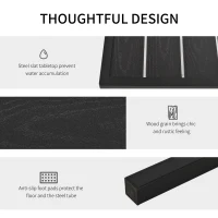 Outsunny 4-Piece Patio Furniture Set Garden Conversation Set with Soft Washable Cushions & Strong Steel Frame, Grey(m-5)