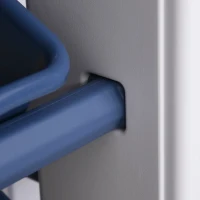 Qaba Kids Toy Storage Organizer with Detaching Sections for Corner Storage, Lightweight Toy Shelf for Kids with Large Capacity, Bin Storage Shelf, Blue(m-9)