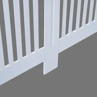 HOMCOM 60" Radiator Cover Painted Slatted MDF Cabinet Lined Grill White(m-5)