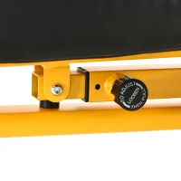 Soozier Multifunctional Sit Up and Dumbbell Weight Bench with 4-Angle Adjustable Backrest & Lightweight Portable Design - Yellow(m-7)