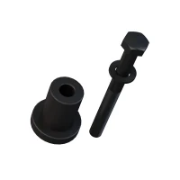 HOMCOM 8FT Modern CARBON STEEL Sliding Wood Barn Door Hardware Kit Track Set Door System Black(m-7)