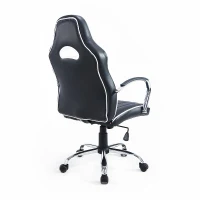 HomCom Executive Swivel Race Office Chair Adjustable Height W/ High Back Blue(m-5)