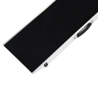 PawHut 72" Bi-Fold Pet Ramp Portable Dog Cat Steps Pet Travel Gear Vehicle Car Truck Compact Storage Black/Silver(m-10)