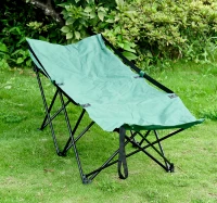 Outsunny Military Style Folding Camping Cot – Green(m-1)