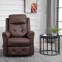 HOMCOM Power Lift Recliner Chair for Elderly 150° Reclining Remote Control Footrest PU(m-8)
