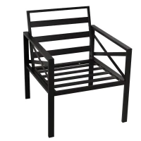 Outsunny 4-Piece Patio Furniture Set Garden Conversation Set with Soft Washable Cushions & Strong Steel Frame, Grey(m-9)