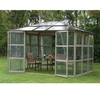 Outsunny Luxury Gazebo With Doors and Windows(m-1)