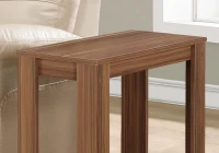 Monarch 22" Transitional Style Rectangular Wood Grain-Look 2-Tier Side Accent End Table - Walnut Finish(m-3)