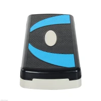 Soozier Adjustable Aerobic Stepper Step Exercise Trainer Workout Fitness Yoga Risers (Blue)(m-6)