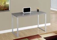 Monarch 48" Contemporary Simple Compact Office Computer Desk - Dark Taupe / Silver Metal(m-2)