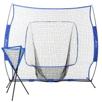 Soozier 7x7.5ft Portable Baseball Net Set of 2 w/Collector and Storage Bag for Daily Train(m-10)
