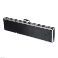 HOMCOM 43.7” Hard Gun Guard Case Rifle Storage Travel Carry Pistol Handgun Shotgun Lockable Black(m-1)