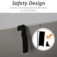 HOMCOM Buffet Storage Cabinet for Kitchen Entryway with 2 Cabinets and 3 Drawers, Adjustable Shelves, Grey(m-6)