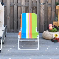 Outsunny Lightweight Chaise Lounge Chair for Kids with Foldable Function and No Assembly Required, Multi-Color(m-2)