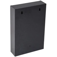 HOMCOM Lockable Steel Key Cabinet Wall Mounted w/ Key Tags Black(m-6)