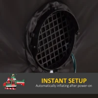 HOMCOM 5FT Christmas Inflatable Santa Claus Flying Helicopter with Built-in LED Lights, Outdoor Indoor Blow up Holiday Yard Decorations(m-6)