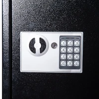 HOMCOM Electronic Steel Key Cabinet for 40 Key Storage Safe Box with Digital Lock Key Tags Included Black(m-5)