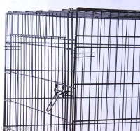 PawHut 36-inch Two Door Folding Metal Dog Crate Cage Kennel with Divider(m-9)