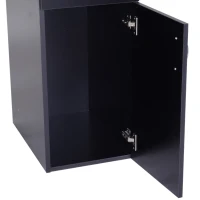 HOMCOM Computer Desk PC Workstation Table with Storage Shelves Drawer and Keyboard Tray, Black(m-7)