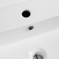 kleankin Rectangle Porcelain Art Basin Above Counter Ceramic Bathroom Vessel Vanity Sink(m-8)