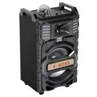 HomCom 50 Watt Portable Bluetooth Subwoofer Speaker System with LED Party Lights(m-2)