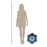 Stratton Blue Ipomoea Metal Flower(m-5)