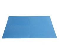 Soozier 216 sq ft Exercise Interlocking Protective Flooring - 24" x 24" x 3/8" Tiles - Blue(m-5)