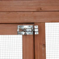 PawHut 71" Wooden Backyard Chicken Coop Hen House With Outdoor Run And Nesting Box(m-8)