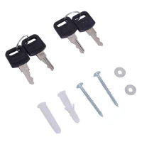 Vinsetto 71" 2 Tier Freestanding Steel Metal Lockable Employee Wall Locker Storage Cabinet - Black(m-12)