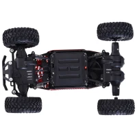 Aosom 1:16 Scale 2.4Ghz 4WD RC Rock Crawler Off-Road Electric Monster Truck - Red(m-9)