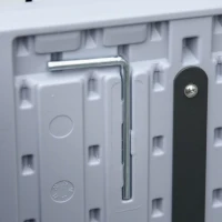 Outsunny 48" x 48" x 12" Raise Garden Bed Kit, Raised Planter Box, Above Ground Garden for Flowers, Herb, Vegetables with Easy Assembly, Gray(m-15)