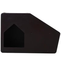 PawHut 2-Story Pet Mobility Safety Stairs with Ramp and Built-In House for Dogs and Cats  Wood(m-7)