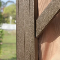 Outsunny 10' x 12' Hardtop Gazebo with Curtains and Netting, Permanent Pavilion Metal Roof Gazebo Canopy with Aluminum Frame and Top Hook, for Garden, Patio, Deck, Backyard, Brown(m-14)