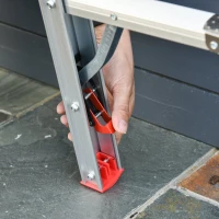 HomCom Multi-Purpose Folding Aluminum Ladder with 5 Platforms, for Indoor & Outdoor Use & a 330lbs Capacity, 73.5" Tall(m-9)